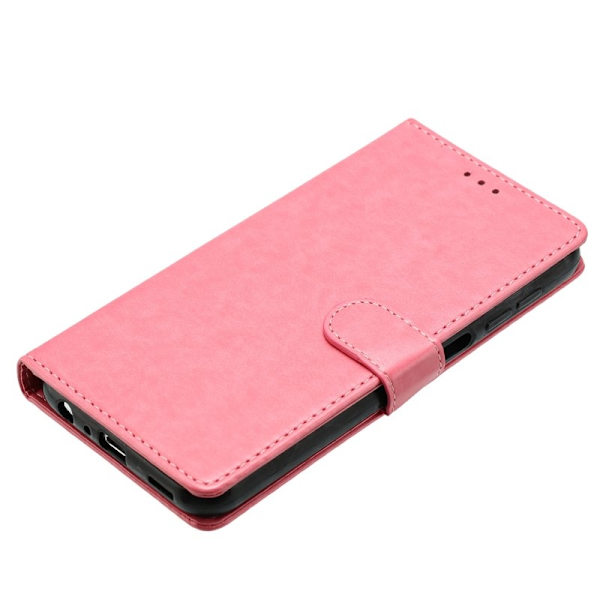 Samsung Galaxy S26 Plus Plånboksfodral Konstläder Ställfunktion - Roséguld