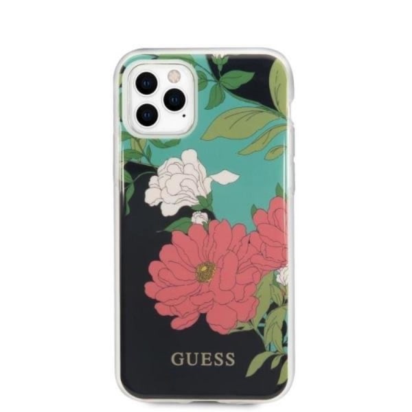 Guess N ° 1 Flower Collection -kuori iPhone 11 Prolle - musta