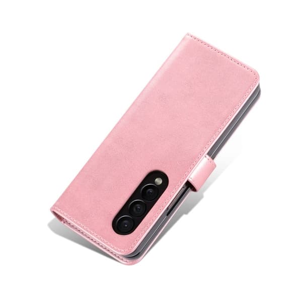 AZNS Samsung Galaxy Z Fold5 Plånboksfodral Konstläder - Roséguld