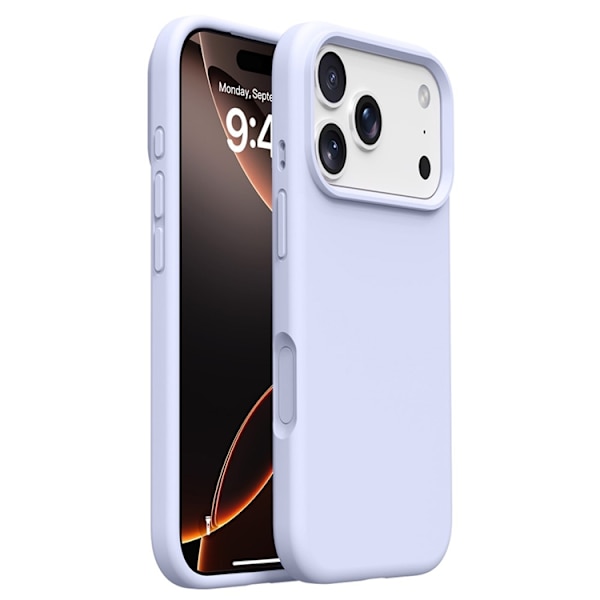 Mobilskal till iPhone 17 Pro Silikon Microfiber Lining - Dimlila Lila