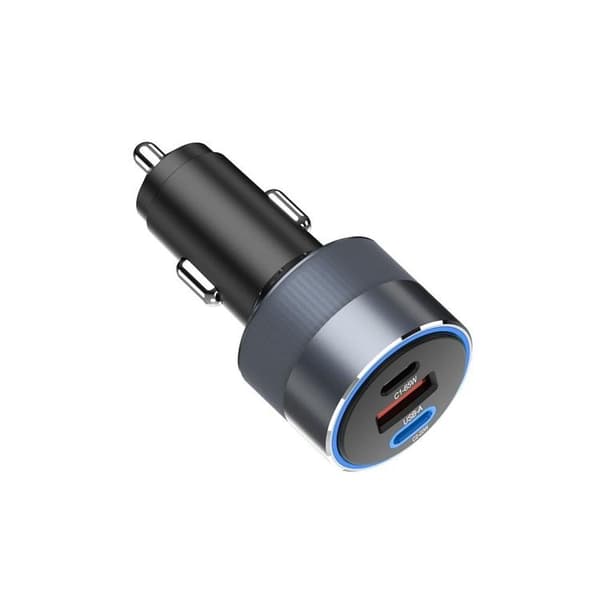 Forcell 85W Billaddare 2xUSB-C 1xUSB-A F-Energy - Svart Black