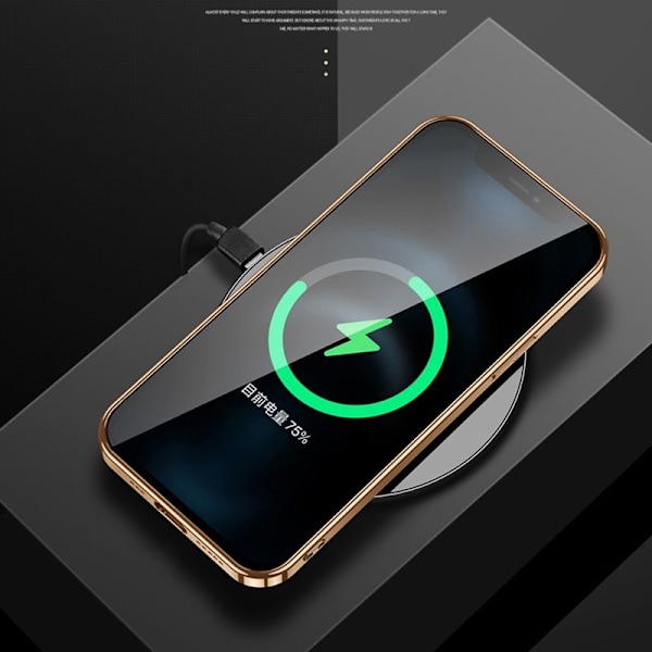 SULADA Mobilskal till iPhone 15 Pro Max Electroplating PU Läder Röd