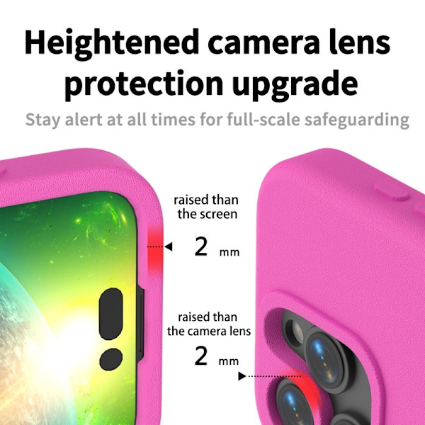 Mobilskal till iPhone 16 Pro Max Shockproof EVA - Rosa Rosa
