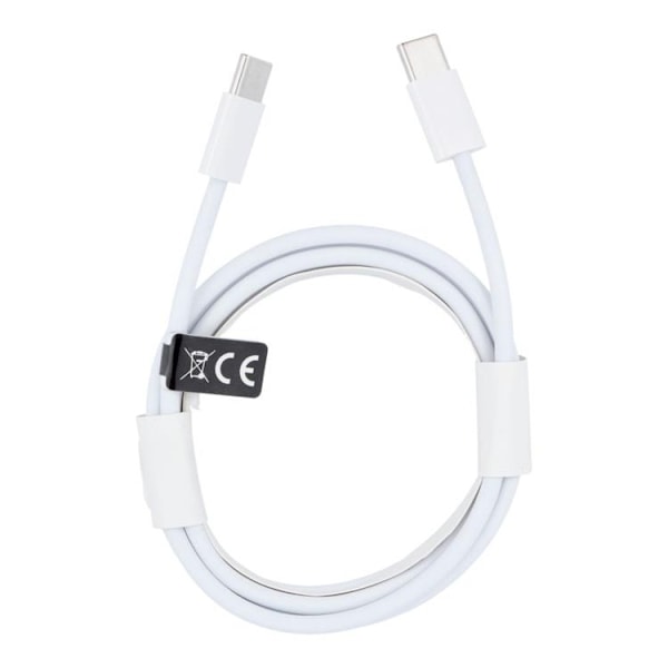 USB-C till USB-C kabel 2m 30W HD26- Vit