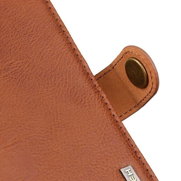 KHAZNEH iPhone 16e Plånboksfodral Konstläder - Brun