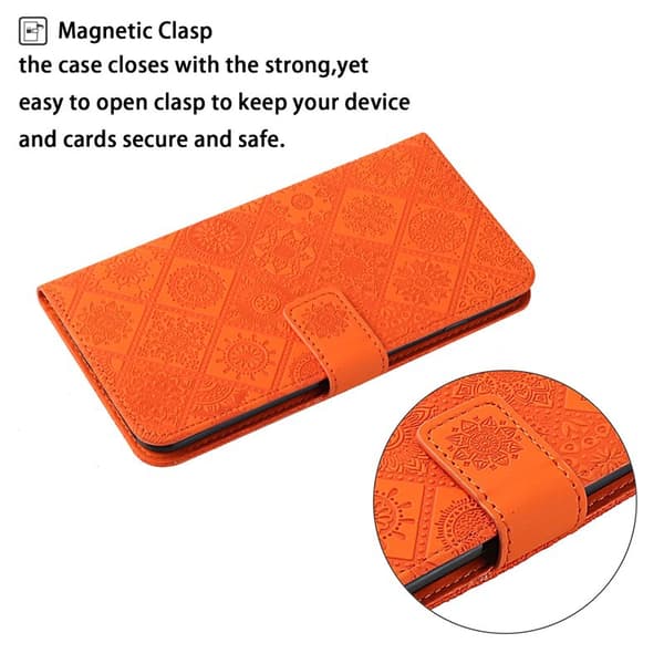 Plånboksfodral för Samsung Galaxy S26 Konstläder - Orange