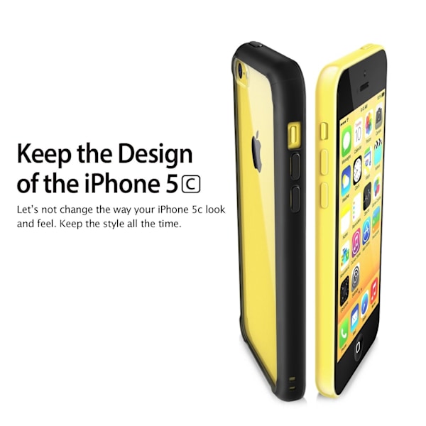 RINGKE Fusion skal till Apple iPhone 5C (Svart) Svart