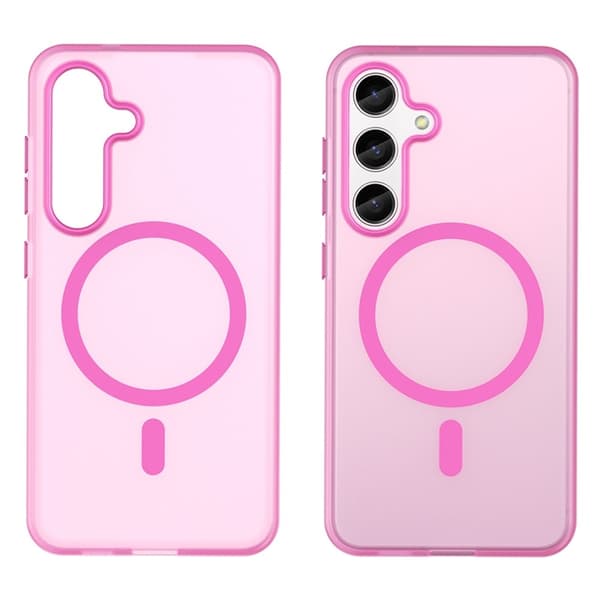 Mobilskal till Galaxy S25 Plus/S24 Plus MagSafe Frost - Rosa Rosa