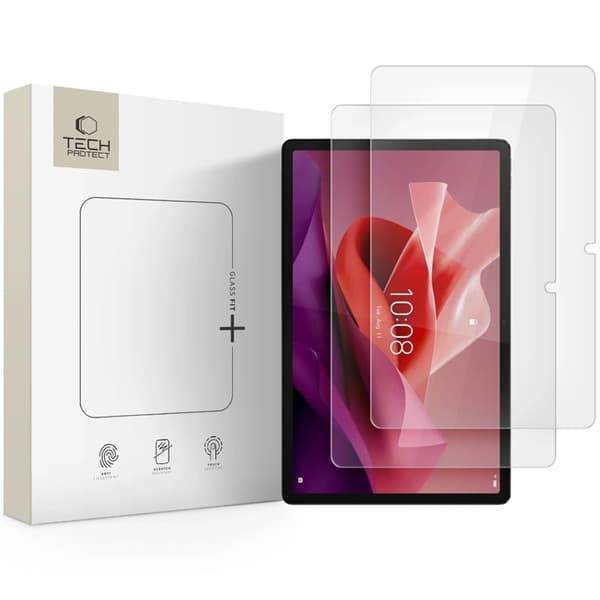 Tech-Protect Lenovo Tab P12 Härdat Glas Skärmskydd Fit Plus - Clear Transparent