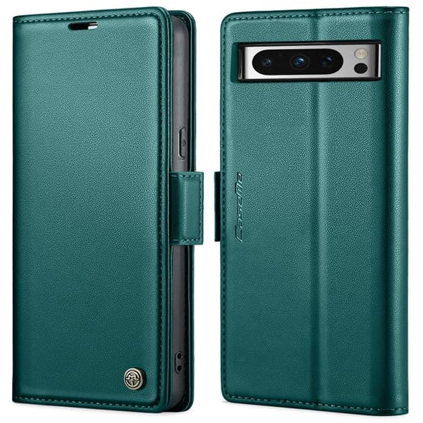 CASEME Plånboksfodral Konstläder till Google Pixel 8 Pro - Grön
