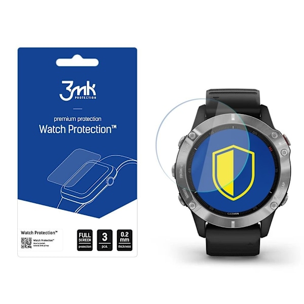 3MK Garmin Fenix 6 Hybrid Okrossbart Glas FlexibleGlass