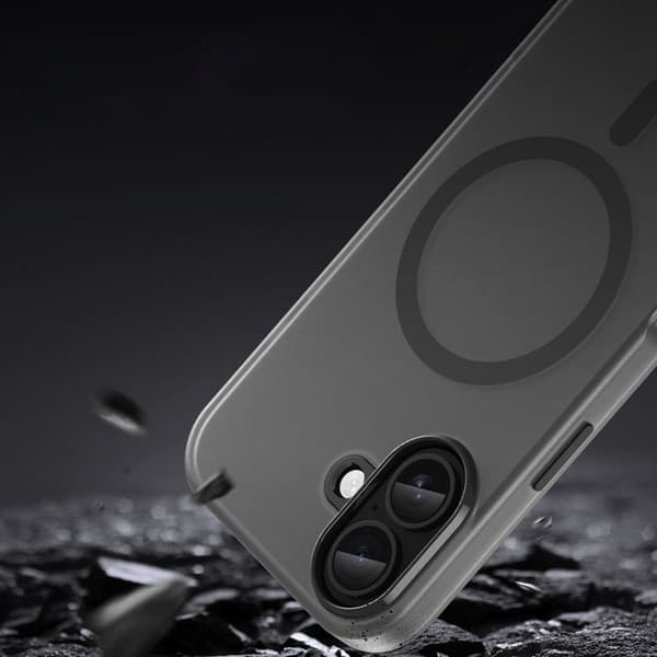 Mobilskal till iPhone 17 MagSafe Abrasive - Matte Svart Svart