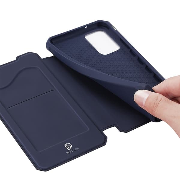 DUX DUCIS Læderetui Til Samsung Galaxy Note 20 - Blå Blue