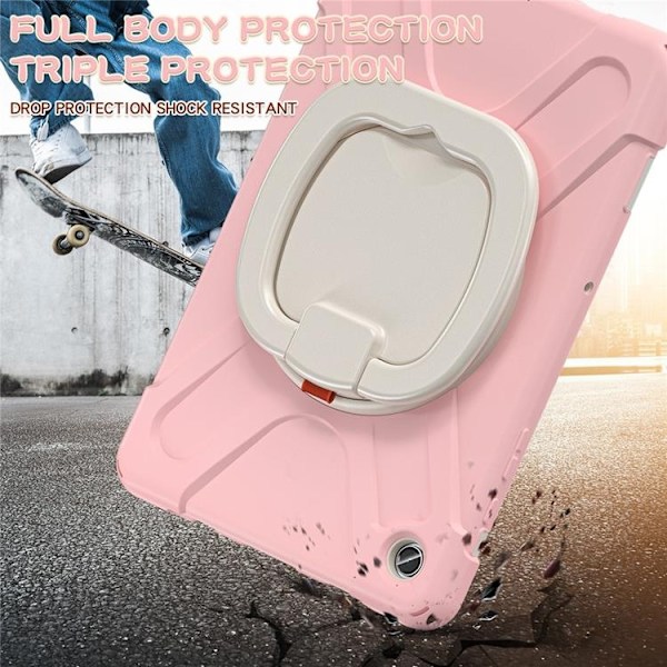 Mobilskal till Galaxy Tab A9 Plus Kickstand Handle Grip - Rosa Rosa