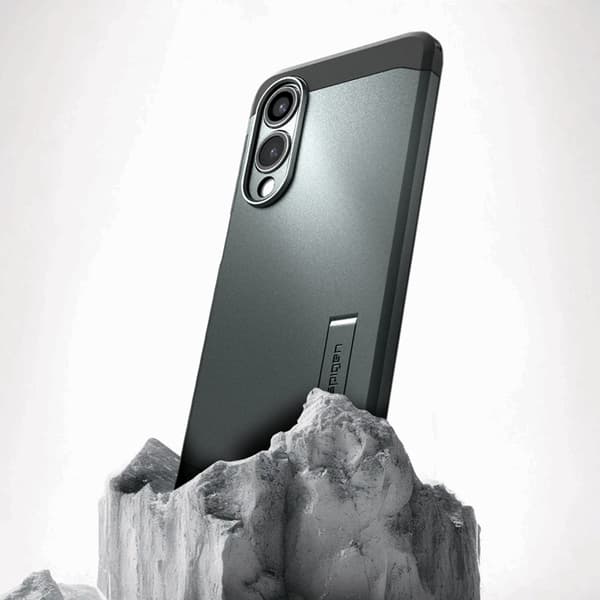 Spigen telefontaske til Galaxy S25 Edge Magsafe Tough Armor - Grøn Grön