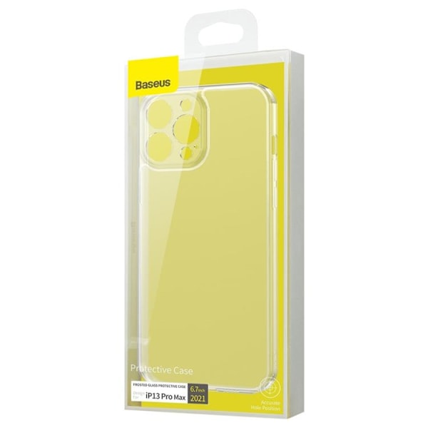 Baseus Frosted Glasskydd Skal iPhone 13 Pro Max - Transparent