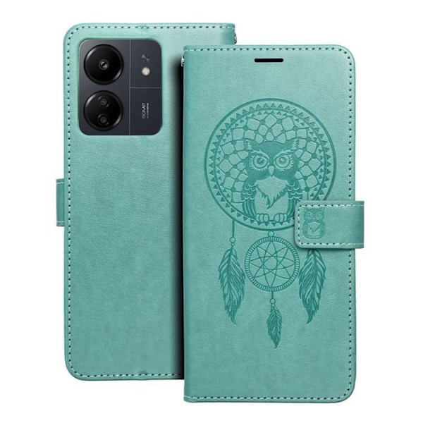 Xiaomi Redmi 13C/Poco C65 Plånboksfodral Mezzo - Grön