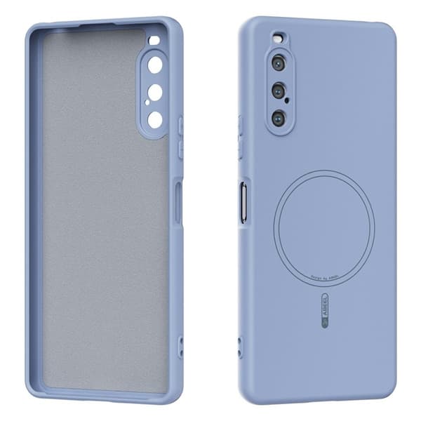 ABEEL Mobilskal till Sony Xperia 10 V MagSafe Blå Liquid Silicone