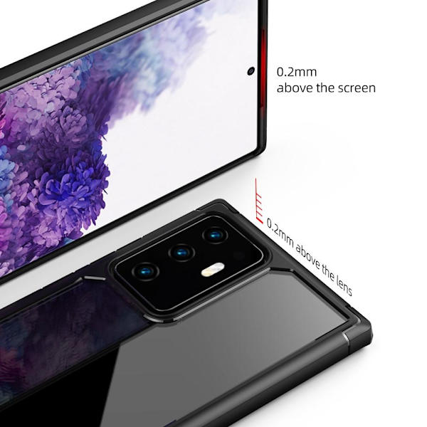 Hårdt akrylcover til Note 20 Ultra - Sort Black