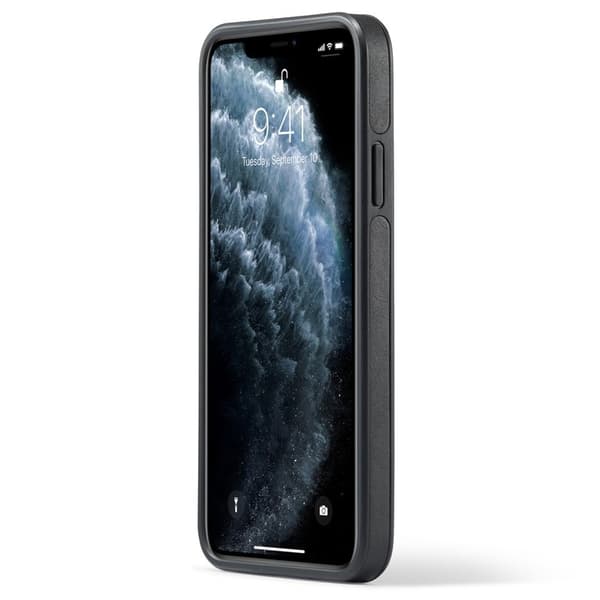 DG.MING Mobilskal till iPhone 11 Pro Max Läderbeläggning Svart