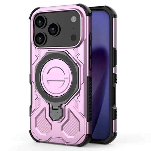 Mobilskal till iPhone 17 Pro Max Rotating Kickstand - Rosa Rosa