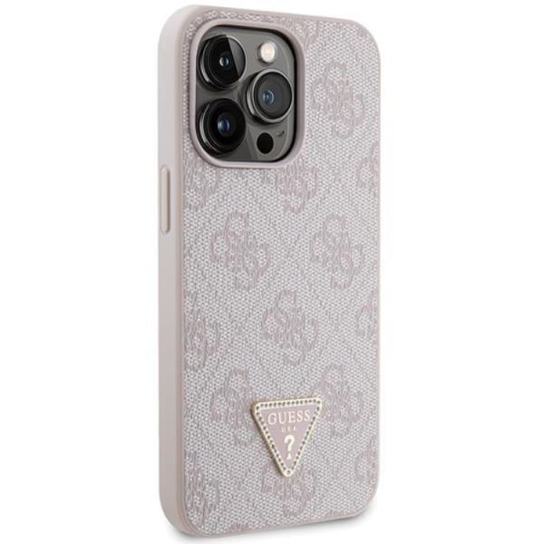 Guess iPhone 13 Pro Max Mobile Cover Crossbody 4G Metal Logo Pink
