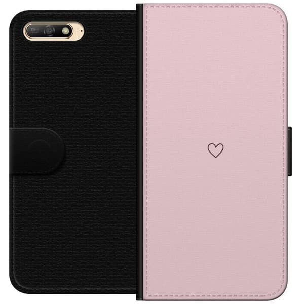 Plånboksfodral till Huawei Y6 (2018) med Litet Hjärta