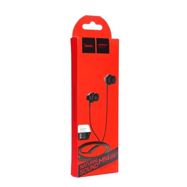 HOCO Kablet Hovedtelefonstik 3,5 mm med Mikrofon M14 Sort Black