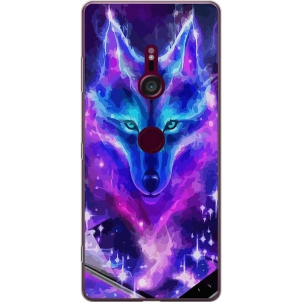 Mobilcover til Sony Xperia XZ3 med Neon Ulv