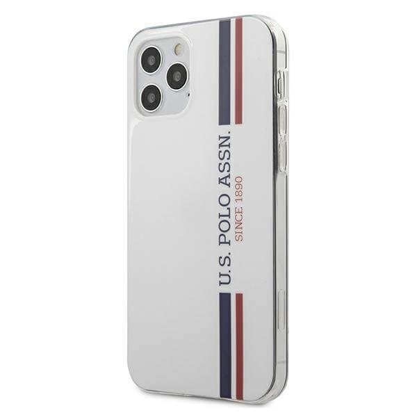 U.S. Polo Assn. Tricolor Collection iPhone 12 & 12 Pro Skal Vit Vit