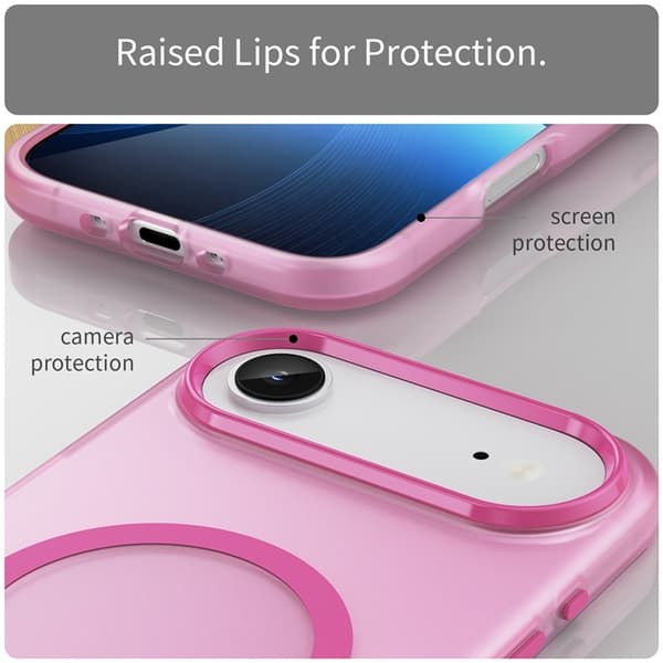 Mobilskal till iPhone Air MagSafe Slim Matte Translucent - Rosa Rosa