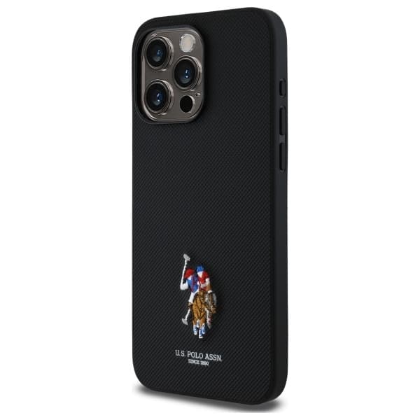 US Polo telefonetui til iPhone 15 Pro Max broderet DH-farve