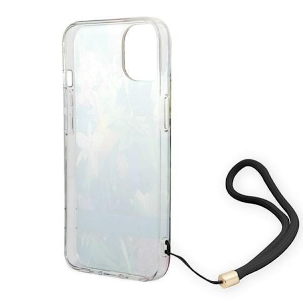 GUESS iPhone 14 Skal Flower Strap - Blå Blå