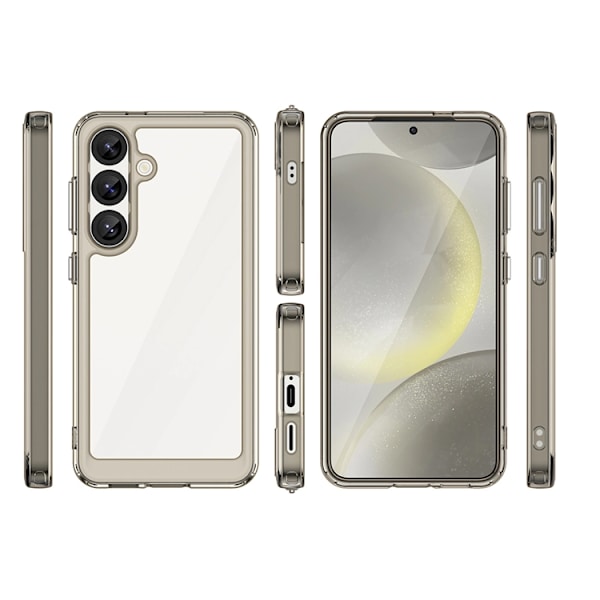 Mobilskal till Galaxy S25 Edge Outer Space - Transparent/Svart Transparent
