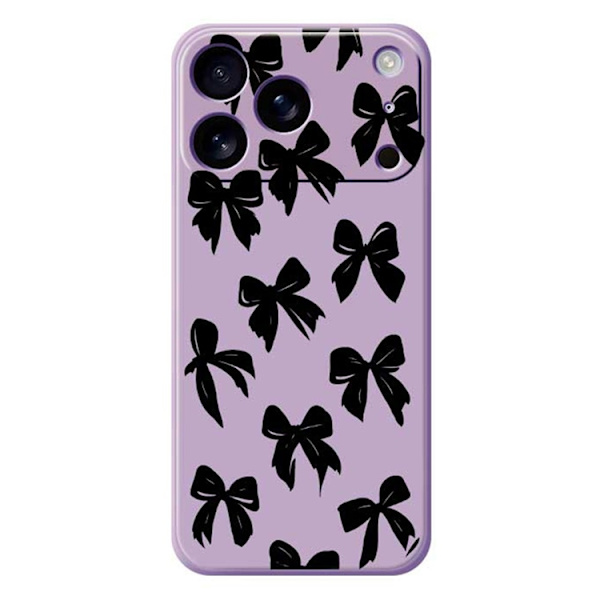 Mobilskal till iPhone 17 Pro Max Bow Pattern Printing Straight - Lila Lila