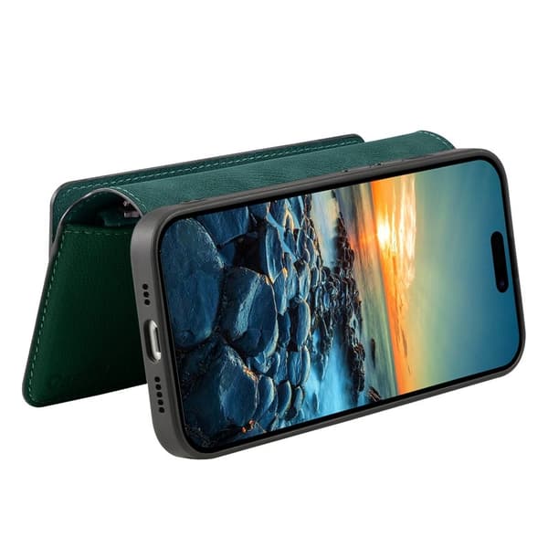 CASENEO MW-02 iPhone Air Plånboksfodral Konstläder - Grön Grön