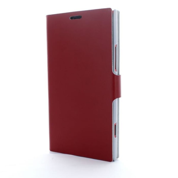 Doormoon Äkta Läder väska till Nokia Lumia 1520 (Röd) Röd