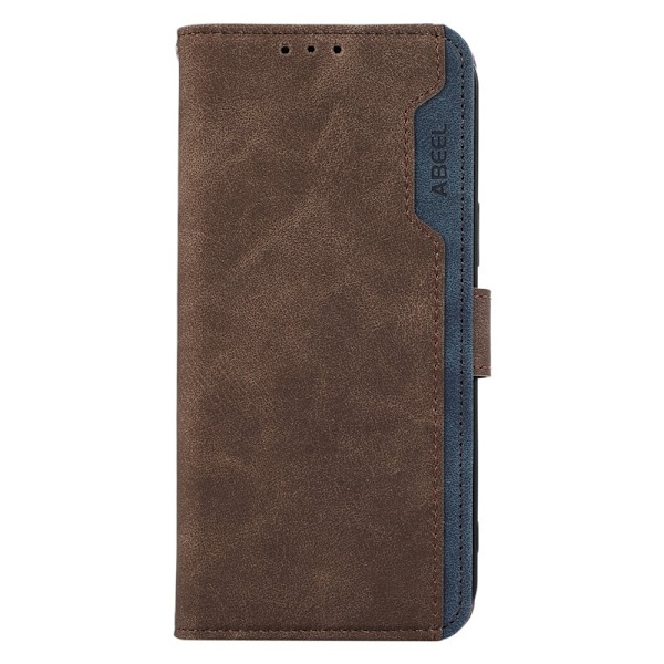 ABEEL Samsung Galaxy S25/S24 Plånboksfodral Konstläder RFID Skydd - Brun