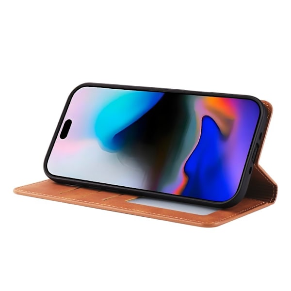 FORWENW iPhone Air Plånboksfodral Konstläder - Brun