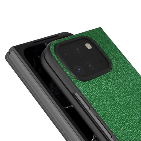 ABEEL Google Pixel 9 Pro Plånboksfodral Äkta Läder Grön