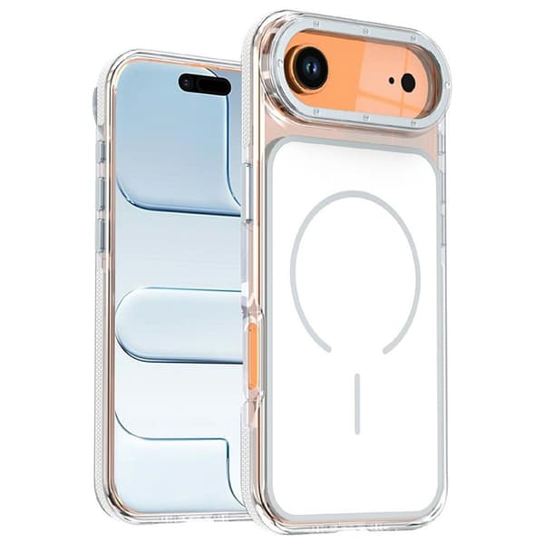 Mobilskal till iPhone Air MagSafe Dual Färg Shockproof - Vit Vit