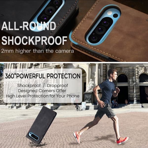 CASEME 013 Plånboksfodral för Google Pixel 10 Pro XL - Svart