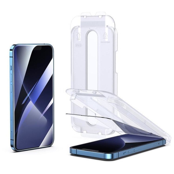 Joyroom iPhone 14 Pro Max Härdat Glas Skärmskydd Mounting kit
