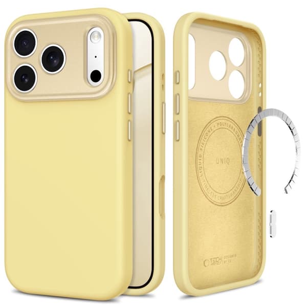 Tech-Protect Mobilskal För iPhone 17 Pro/18 Pro Magsafe Uniq CC - Mellow Gul