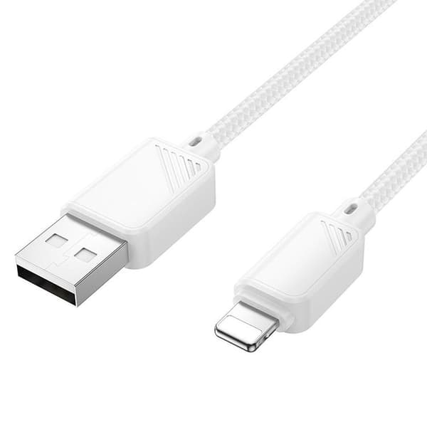 HOCO USB-A till Lightning Kabel 2.4A 1 m X113 - Vit Vit