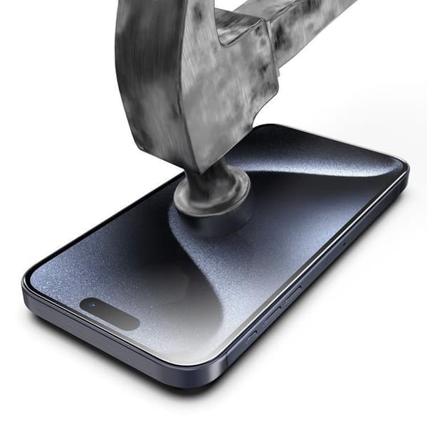 LIVSTIDSGARANTI - BOOM iPhone 15 Pro Max Härdat Glas Skärmskydd - 2 Pack