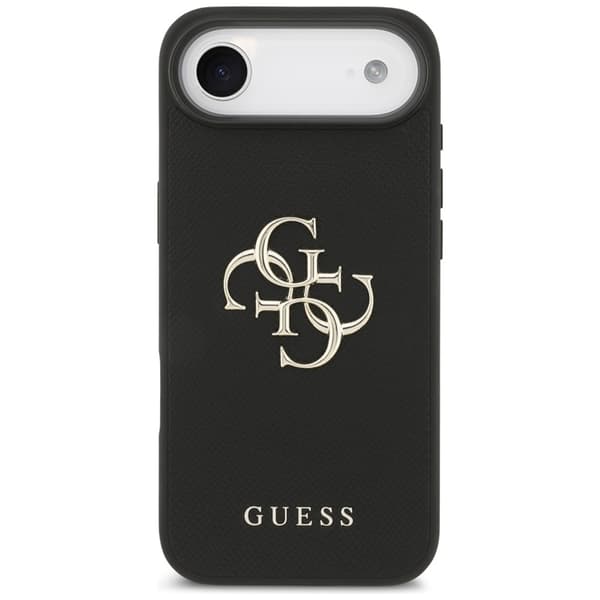 Guess Telefontaske til iPhone 17 Air Grained Classic Logo - Sort Svart