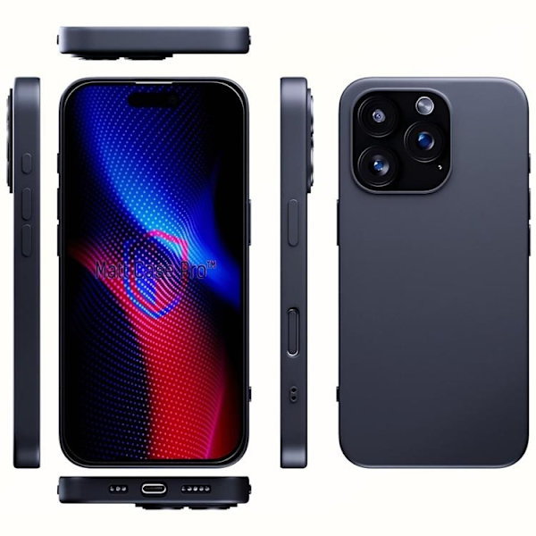 3MK Mobilskal till iPhone 16 Pro Max Matt Pro Svart