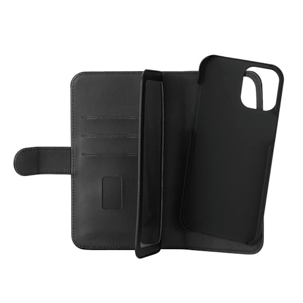 GEAR Mobile Case Musta 7 korttipaikka iPhone 12 Pro Max 2in1 Black