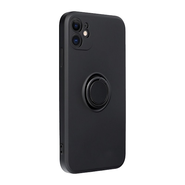 Forcell iPhone 11 Skal Silikon Ring - Svart Svart